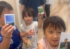 農地から送る写真と子どもたち